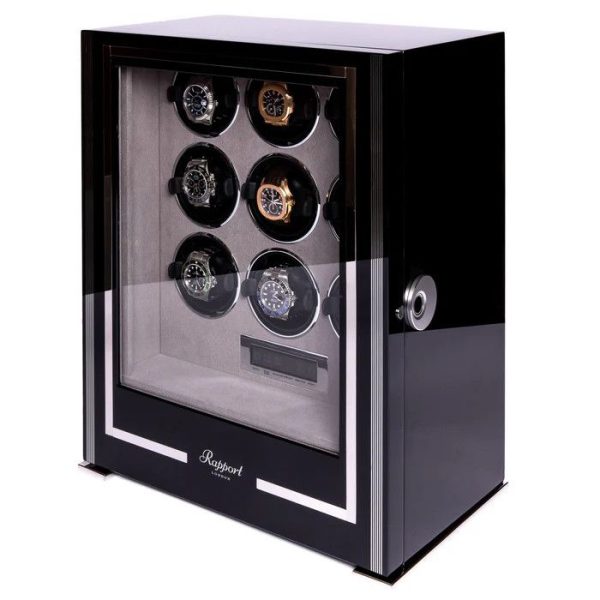 Hộp quay đồng hồ 9 ổ Paramount Nine Watch Winder Ebony W209
