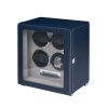 Hộp quay đồng hồ 4 ổ Quantum Quad Watch Winder Navy W634