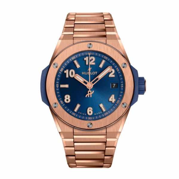 Hubot Big Bang Integrated Time Only King Gold Blue New model 2024