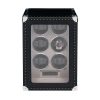 Hộp quay đồng hồ 6 ổ Romer Six Watch Winder Black W656
