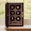 Hộp quay đồng hồ 6 ổ Romer Six Watch Winder Black W656