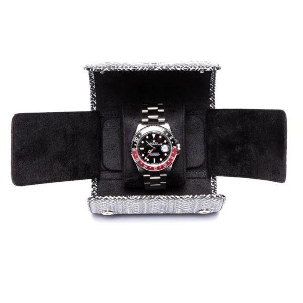 Box du lịch 1 đồng hồ Marlow Single Watch Roll Black