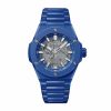 Hubot Big Bang Integrated Time Only Blue Indigo Ceramic New model 2024