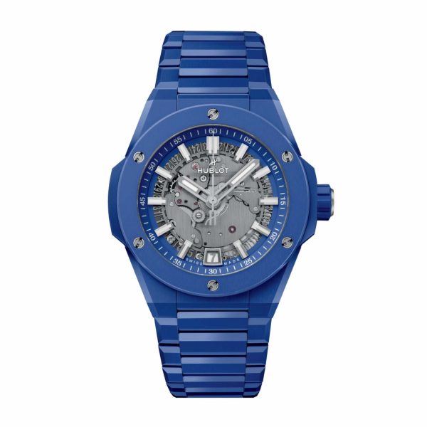 Hubot Big Bang Integrated Time Only Blue Indigo Ceramic New model 2024