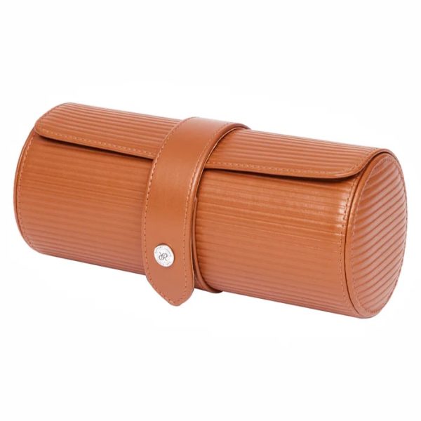 Box du lịch 3 đồng hồ Nova Three Watch Roll Tan