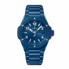 Hubot Big Bang Integrated Time Only Blue Ceramic New model 2024