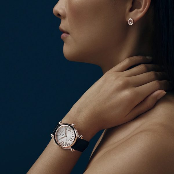 Chopard Happy Sport Rose Gold Diamonds Brand New