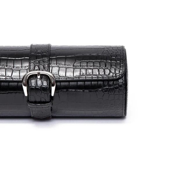 Box du lịch 3 đồng hồ Brompton Three Watch Roll Black