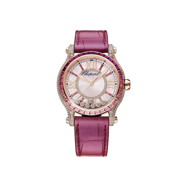 Chopard Happy Sport Rose De Caroline Sapphires Rubies New model 2024