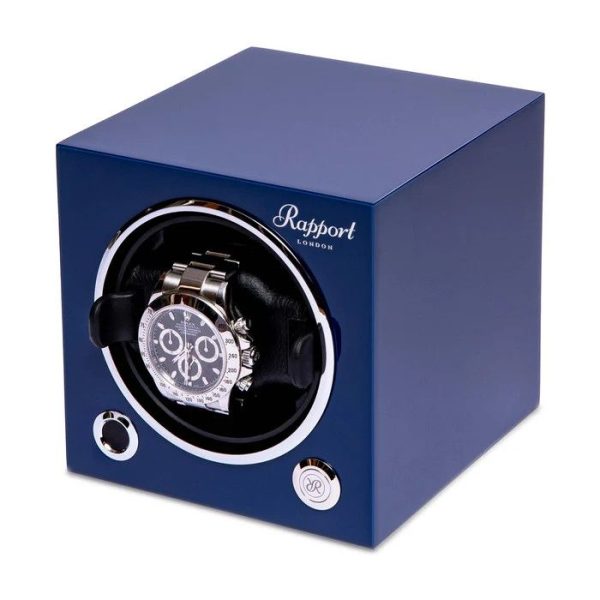 Hộp quay đồng hồ 1 ổ Evo Single Watch Winder Admiral Blue EVO42