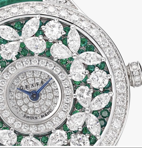 GRAFF CLASSIC BUTTERFLY EMERALD DIAMOND WHITE GOLD
