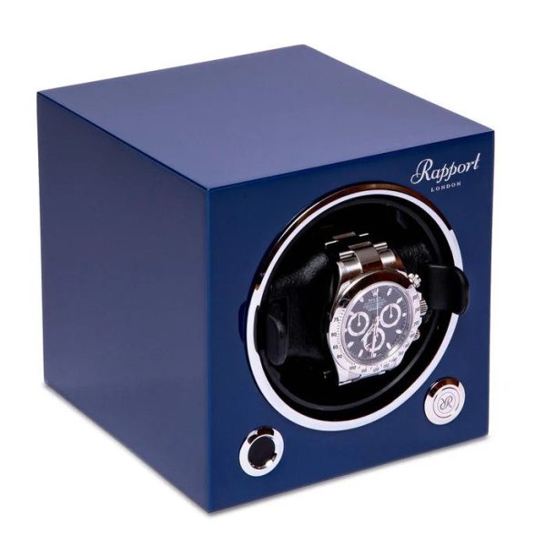 Hộp quay đồng hồ 1 ổ Evo Single Watch Winder Admiral Blue EVO42