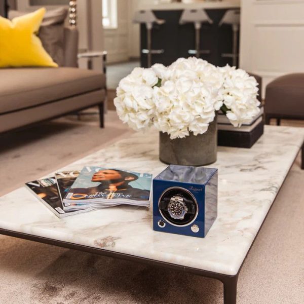 Hộp quay đồng hồ 1 ổ Evo Single Watch Winder Admiral Blue EVO42