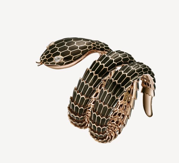 BVLGARI SERPENTI SECRET ROSE GOLD BLACK DIAMONDS