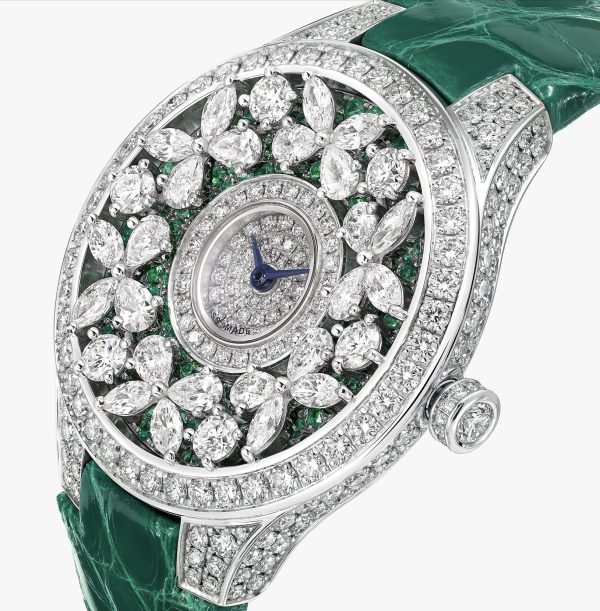 GRAFF CLASSIC BUTTERFLY EMERALD DIAMOND WHITE GOLD