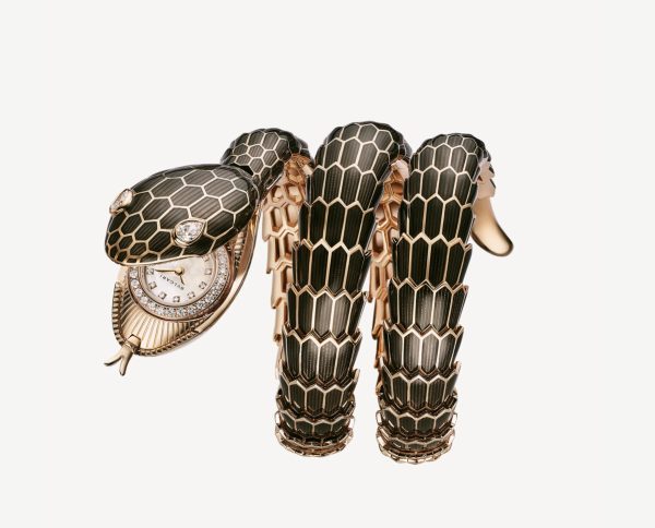 BVLGARI SERPENTI SECRET ROSE GOLD BLACK DIAMONDS