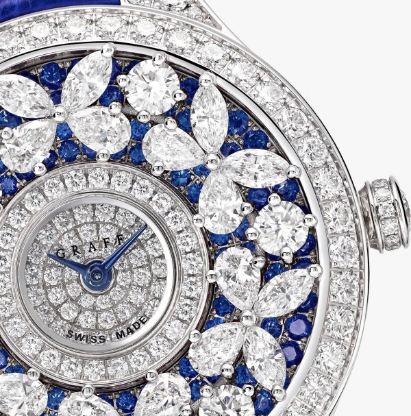 GRAFF CLASSIC BUTTERFLY SAPPHIRE DIAMOND WHITE GOLD