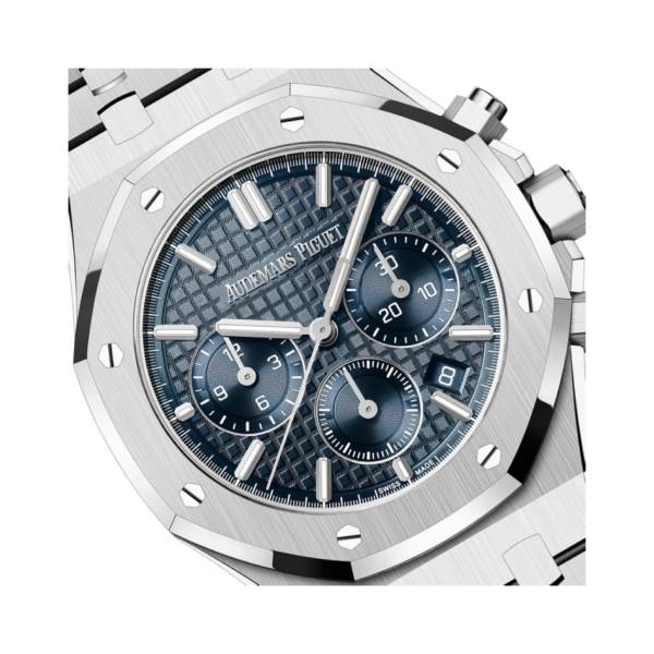 Royal Oak Selfwinding Chronograph “Bleu Nuit Nuage 50” Grande Tapisserie Dial