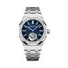 Royal Oak Selfwinding Flying Tourbillon Extra-thin Smoked Blue Petite Tapisserie Dial