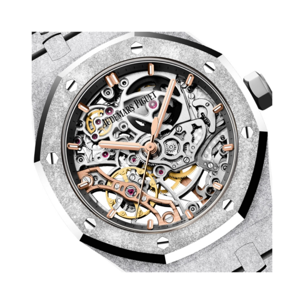 Royal Oak Double Balance Wheel Openworked Frosted Gold