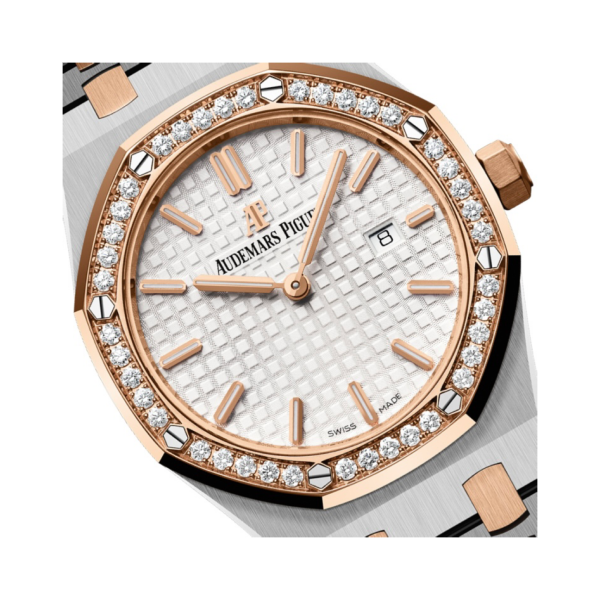 Royal Oak Quartz Silver-toned Grande Tapisserie Dial