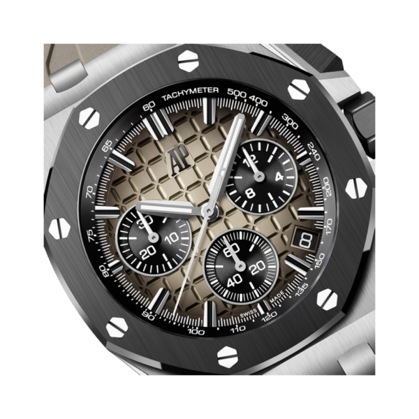 Royal Oak Offshore Selfwinding Chronograph Smoked Taupe Méga Tapisserie Dial
