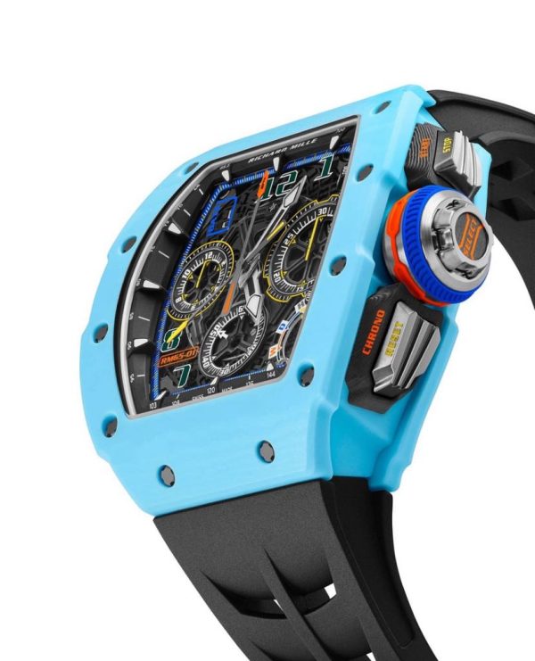 Richard Mille RM 65-01 Split-seconds Chronograph Pastek Blue Quartz TPT