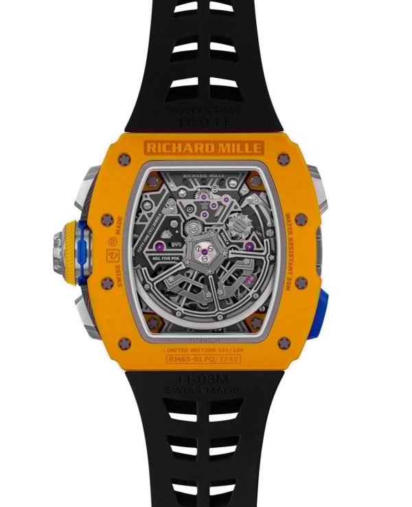 Richard Mille RM 65-01 Split-seconds Chronograph Dark Yellow Quartz TPT