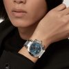 CARTIER PASHA DE CARTIER STEEL BLUE DIAL