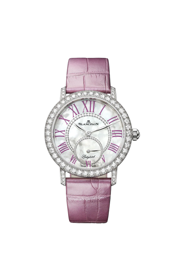 BLANCPAIN LADYBIRD COLORS PHASES DE LUNA ROSE GOLD PINK ROMAN
