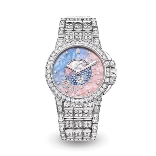 Harry Winston Ocean Moon Phase White Gold Brand New