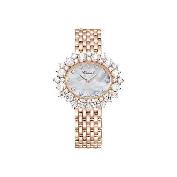 Chopard L'Heure Du Diamant Oval Medium Rose Gold Diamonds Brand new