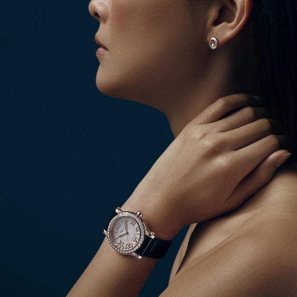 Chopard Happy Sport Rose Gold Diamonds Brand New