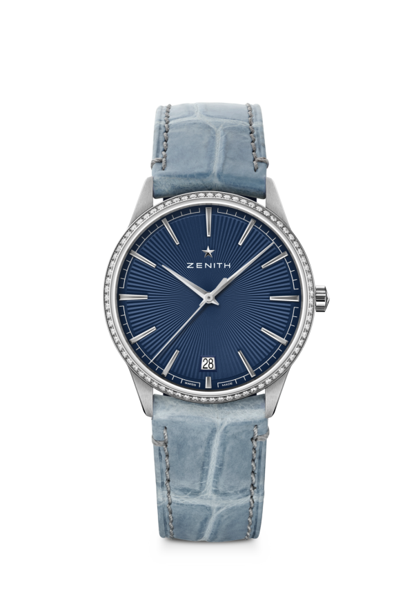 ZENITH ELITE STEEL DIAMONDS BLUE DIAL