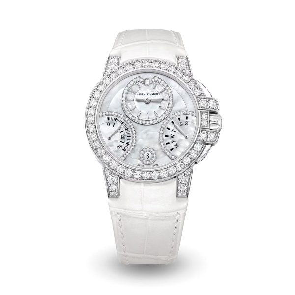 Harry Winston Ocean Biretrograde Automatic White Gold Brand New