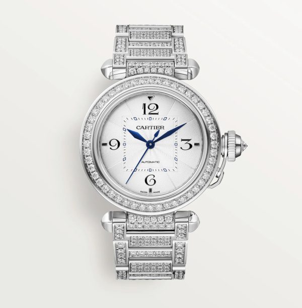 CARTIER PASHA DE CARTIER FULL DIAMOND WHITE GOLD