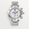 CARTIER PASHA DE CARTIER STEEL WHITE DIAL