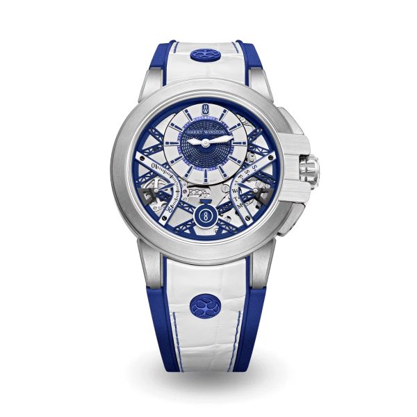Harry Winston Zalium Variation White Navy Blue Brand New