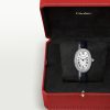 CARTIER BAIGNOIRE WHITE GOLD DIAMOND BEZEL WHITE DIAL