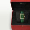 CARTIER TANK LOUIS YELLOW GOLD LARGE MODEL GREEN DIAL