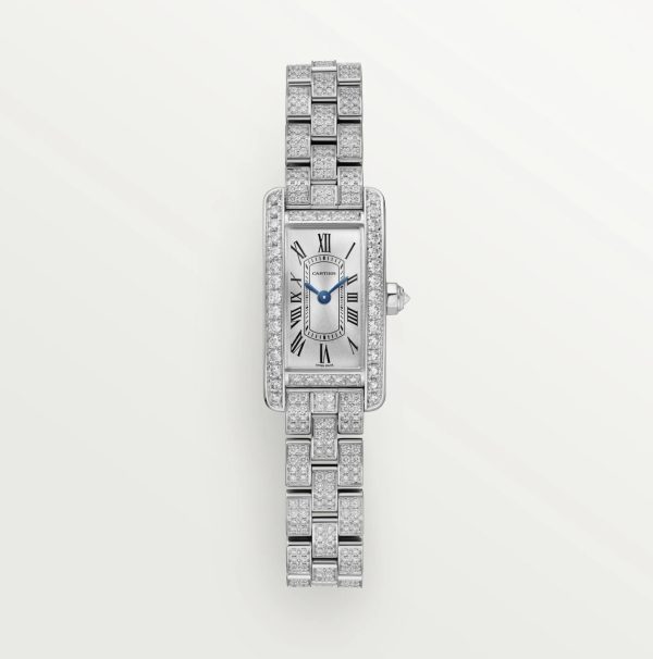 CARTIER TANK AMÉRICAINE MINI MODEL FULL DIAMOND