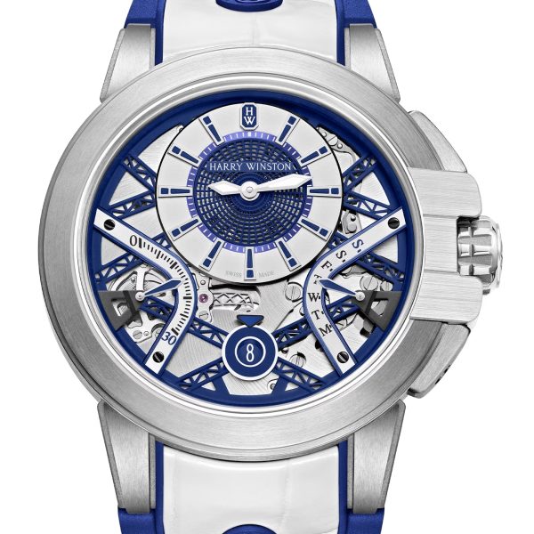 Harry Winston Zalium Variation White Navy Blue Brand New