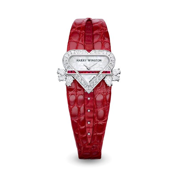 Harry Winston Rosebud Heart High Jewelry Timepieces Brand new