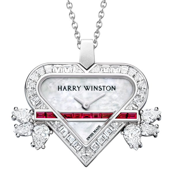 Harry Winston Rosebud Heart High Jewelry Timepieces Brand new