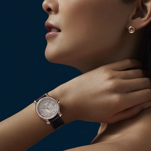 Chopard Happy Sport Rose Gold Diamonds Brand New