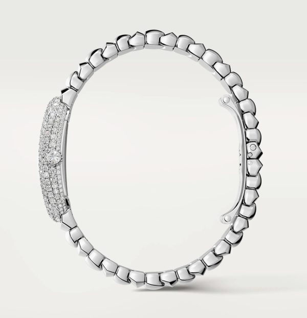 CARTIER BAIGNOIRE WHITE GOLD DIAMOND BEZEL