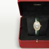 CARTIER BAIGNOIRE YELLOW GOLD DIAMOND BEZEL WHITE DIAL