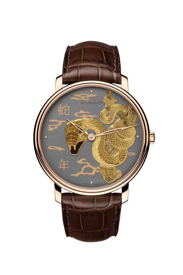 BLANCPAIN 8 JOURS GRANDE DAMASQUINEE SNAKE ROSE GOLD