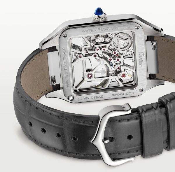 CARTIER SANTOS-DUMONT SKELETON WATCH WITH MICRO-ROTOR