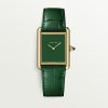 CARTIER TANK LOUIS YELLOW GOLD LARGE MODEL GREEN DIAL